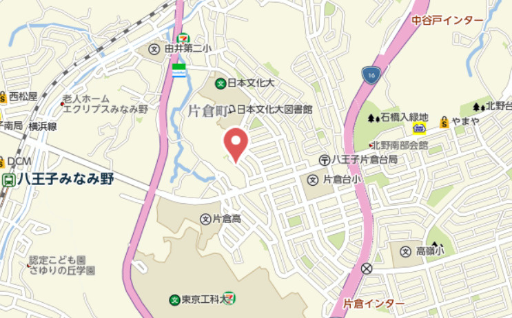 『八王子市中古戸建て』八王子市片倉町1557-34【仲介手数料無料】　八王子市片倉町　の地図|～仲介手数料無料☆八王子ひなた不動産～八王子市片倉町　中古戸建