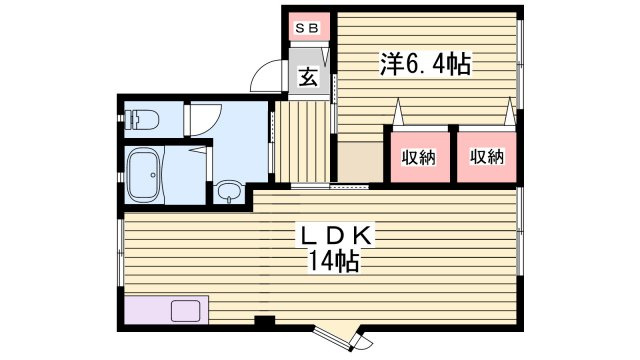 パレコスモス　Bの間取り