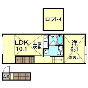 神戸市東灘区青木２丁目のアパートの間取り