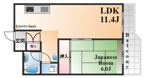 神戸市東灘区深江南町４丁目の賃貸マンションの間取り