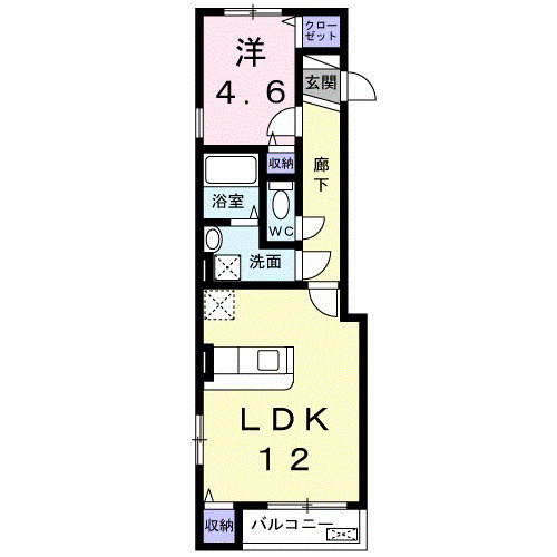☆１LDK間取り図☆
