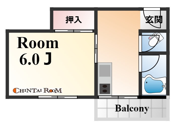 神戸市灘区友田町１丁目の賃貸マンションの間取り