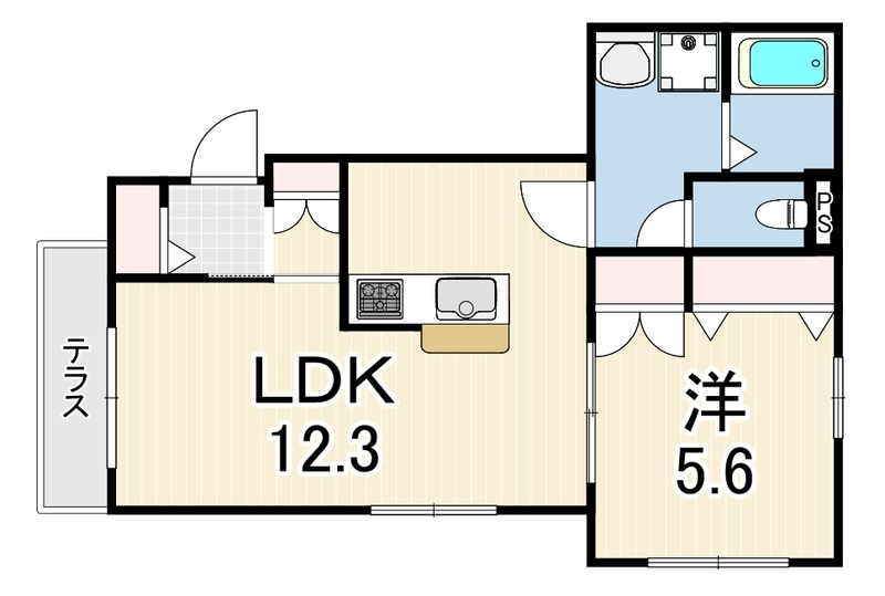 神戸市東灘区御影郡家１丁目の賃貸マンションの間取り