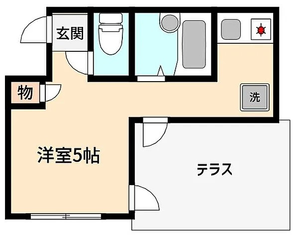 神戸市東灘区田中町４丁目の賃貸マンションの間取り