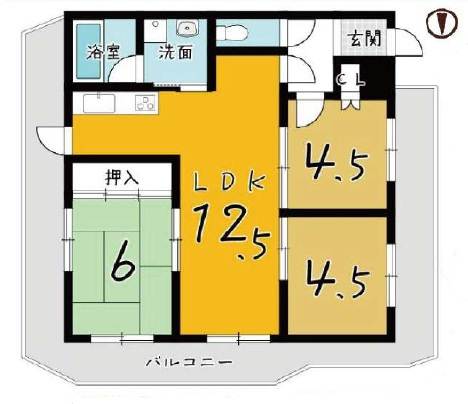 六甲ヒルズ篠原台の間取り