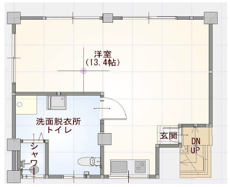 神戸市中央区上筒井通４丁目の賃貸マンションの間取り