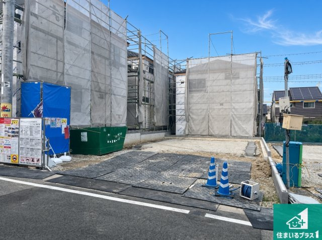 明石市大久保町松陰山手　第1期　新築一戸建ての外観|現在の進捗状況です！順調に作業進行中、完成が待ち遠しいです！詳細の間取り等、お気軽にお問い合わせください！