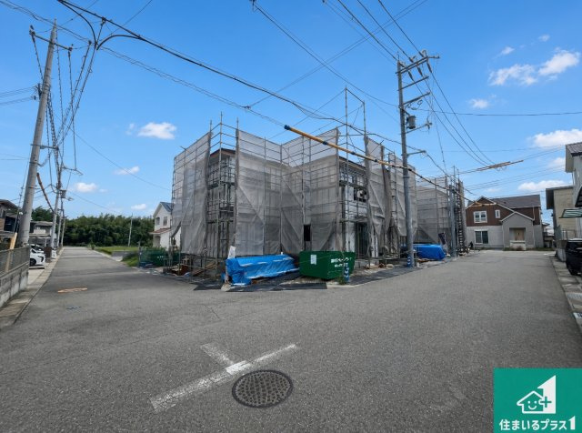明石市大久保町松陰山手　第1期　新築一戸建ての前面道路含む現地写真|周辺は落ち着いた街並みの住宅地！子育てがしやすい住環境です！まだ未完成ですが、現地でしかわからない事もございます。是非一度ご覧ください。