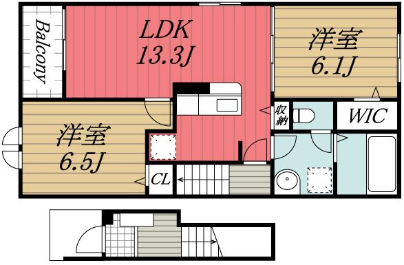 【間取り】 | 木下アパート　A