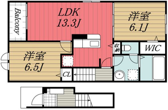 【間取り】 | 木下アパート　A