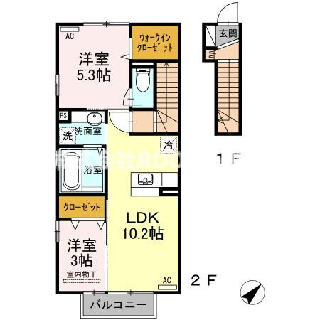 プランドール都北の間取り