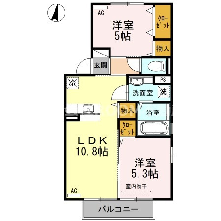 ブライトコート花繰の間取り