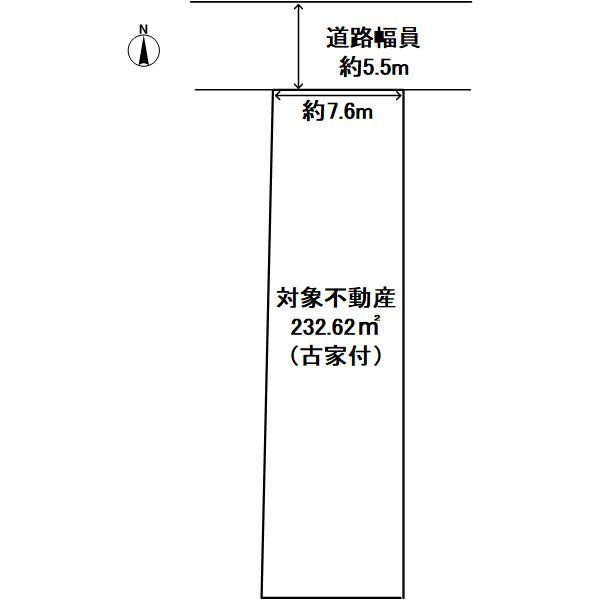 上京区富小路町土地の土地図