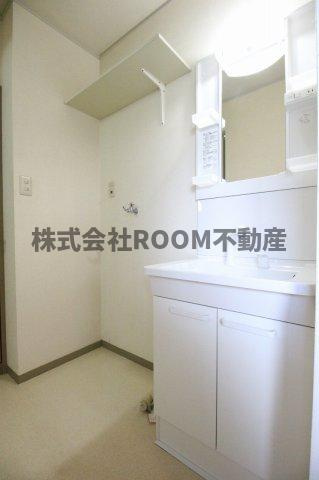 セジュールカミムラの洗面所|広い洗面スペース