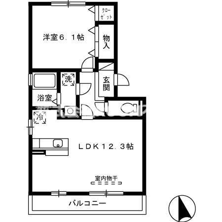 N’ｓ　BLANC　Ａ棟の間取り