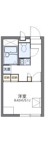 レオパレスクリスタルの間取り