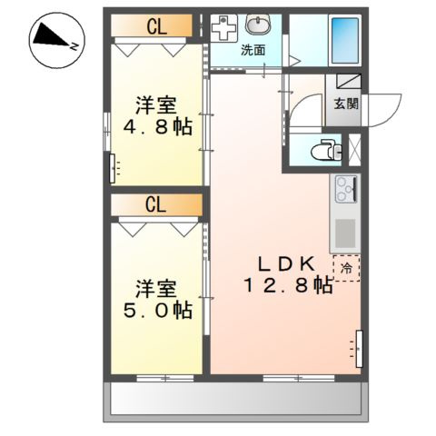 （仮称）淀川区三津屋南新築マンションの間取り