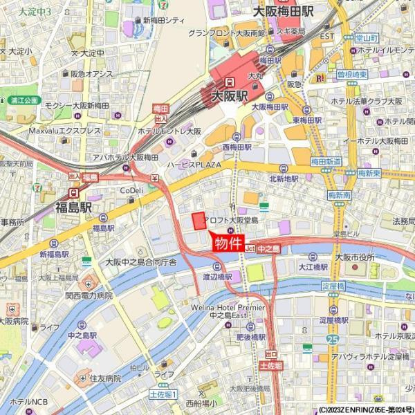 ＢｒｉｌｌｉａＴｏｗｅｒ堂島の地図