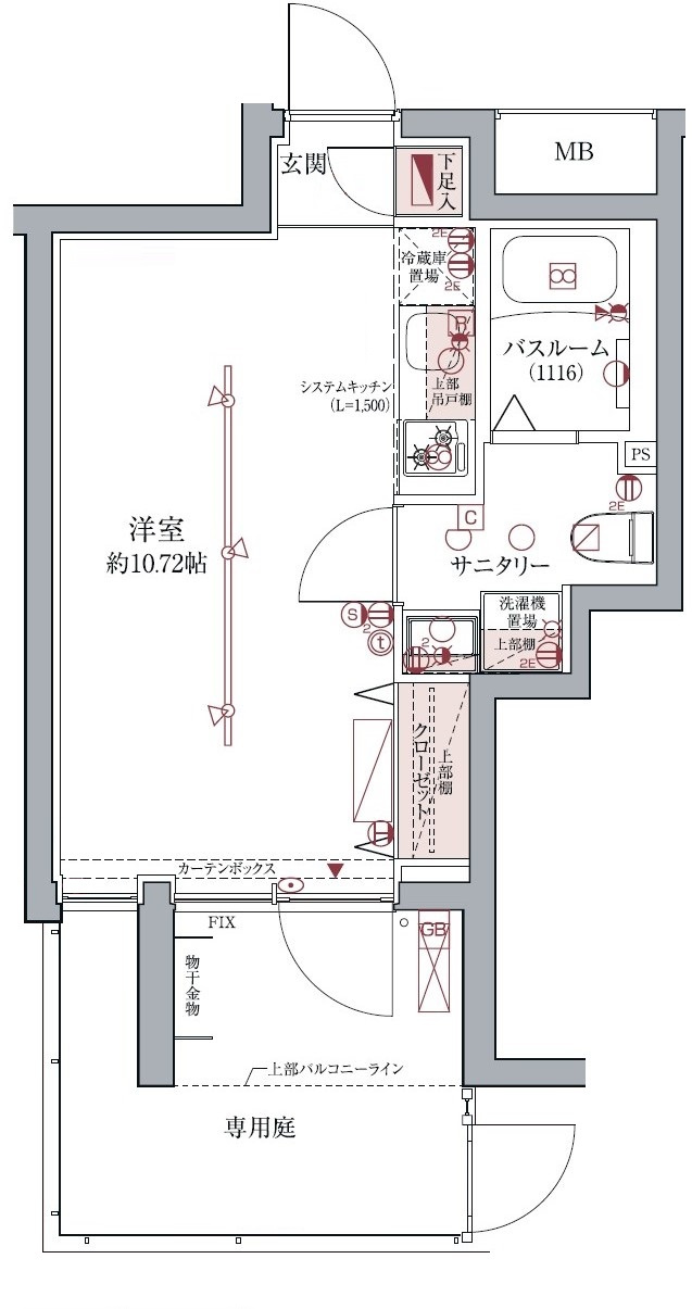ラグディア高輪の間取り