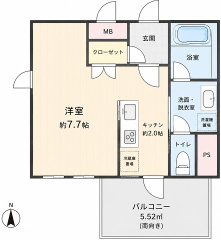 リビオレゾン北浜天満橋の間取り
