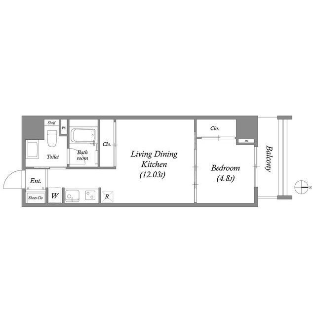 Uresidence Temmabashiの間取り