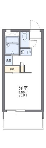 レオパレスツインズ加島壱番館の間取り|代表的な間取のため実際の間取とは異なる場合があります