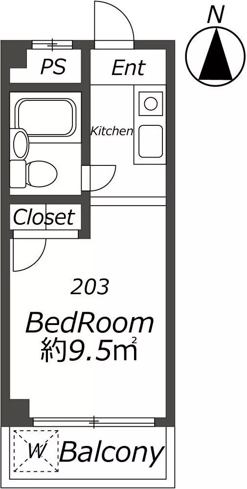 AP846 メゾン・ド・シプレ 203の間取り|



