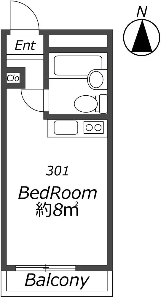 AP459 クリア東三国 301の間取り|




