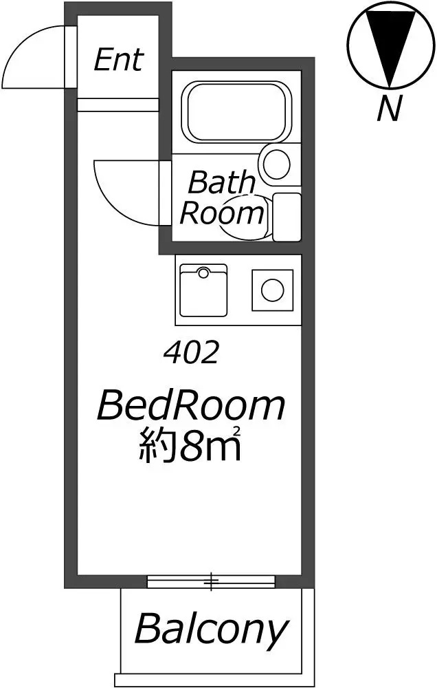 AP349 コンフォートマンション 402の間取り|



