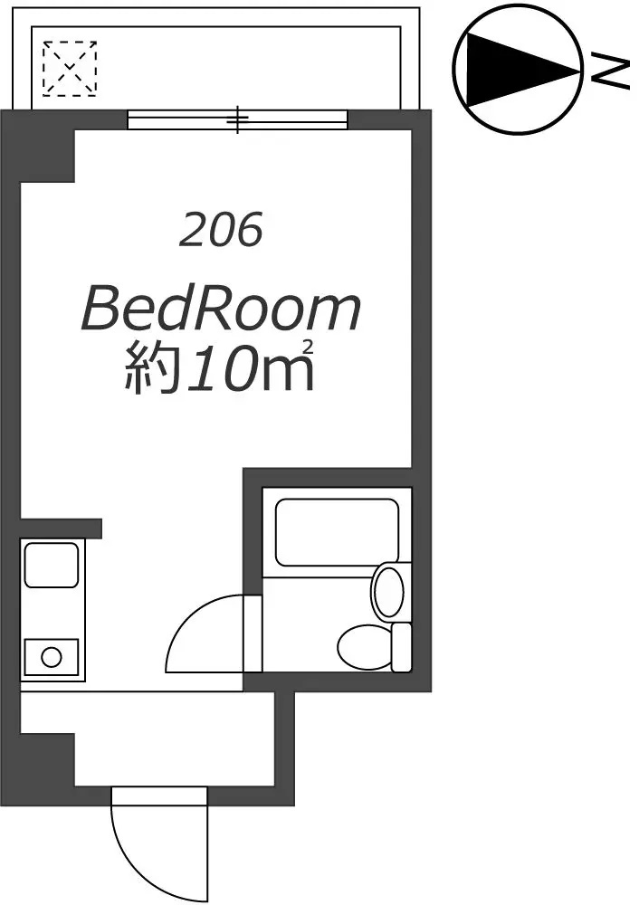 AP256 アンヘルム野田 206の間取り|



