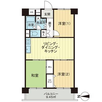 シャトー西梅田の間取り
