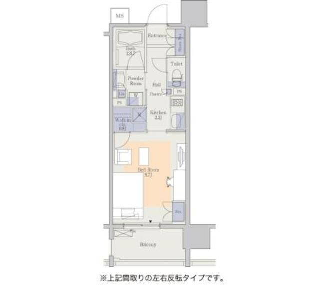 パークアクシス心斎橋の間取り