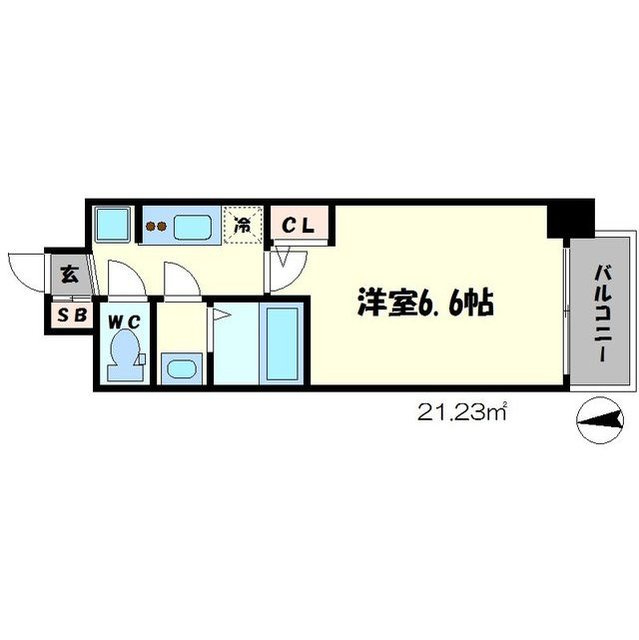SERENiTE谷四の間取り