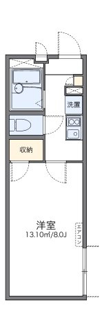 レオパレス三津屋北Ⅱの間取り