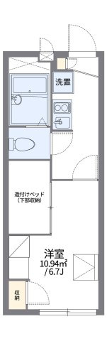 レオパレス友六の間取り