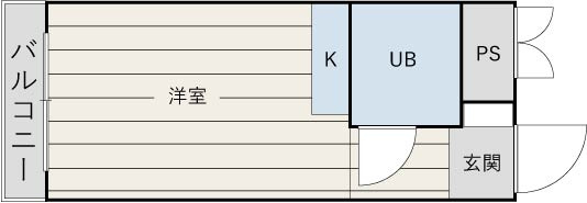 ドムール新北野の間取り|15.99㎡