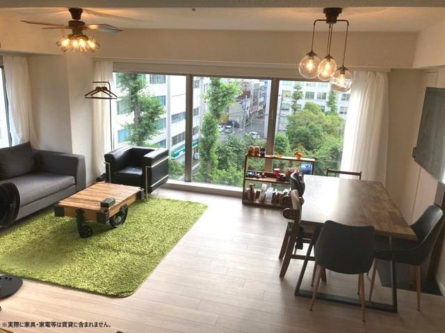 シティハウス南森町の居間・リビング