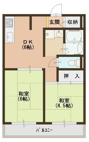 成小路ハイツの間取り|図面・画像と現況が相違する時は現況を優先させていただきます。