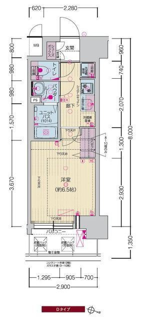 プレサンス　ＯＳＡＫＡ　西中島リエゾンの間取り