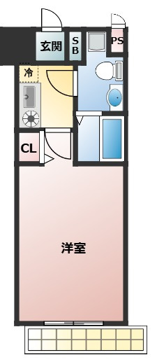 エスリード福島駅前第2の間取り