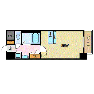 アクアプレイス天満クラシックの間取り