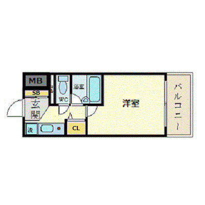 エスリード梅田新道第2の間取り