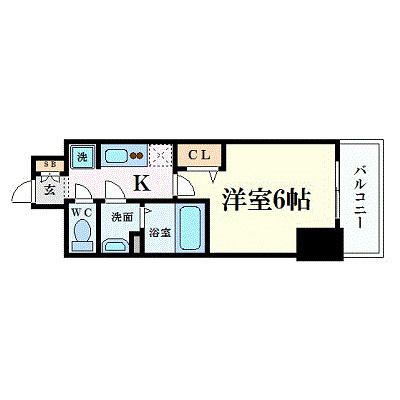 プレサンス天満橋トラッドの間取り