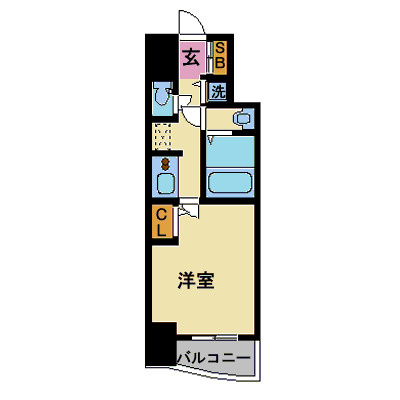 ララプレイス大阪城ＷＥＳＴＥＮの間取り