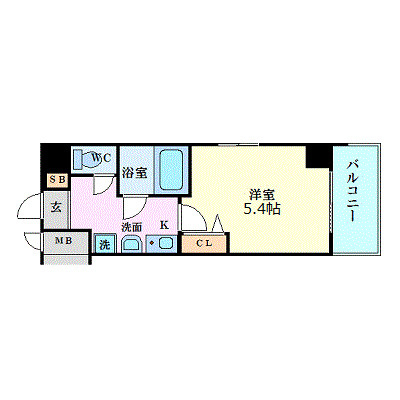 エスリード梅田西第2の間取り