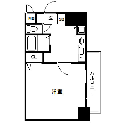 プレサンス梅田北パワーゲートの間取り