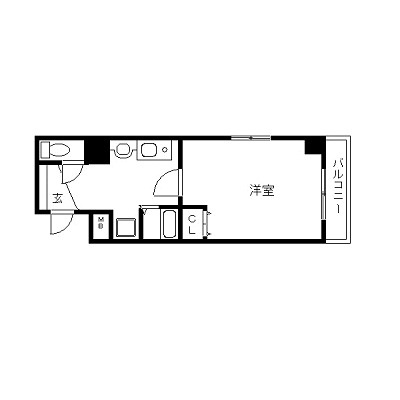 レジェンドール堺筋本町の間取り