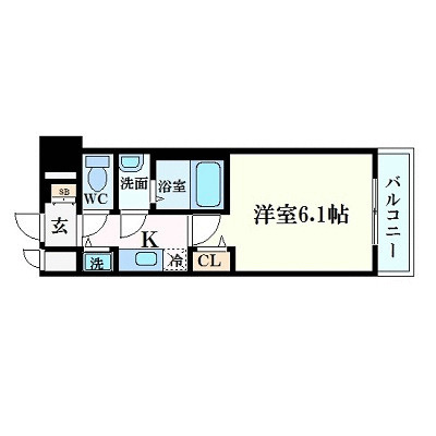 プレサンス松屋町ファステの間取り
