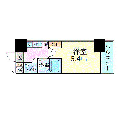 エスリード梅田東の間取り