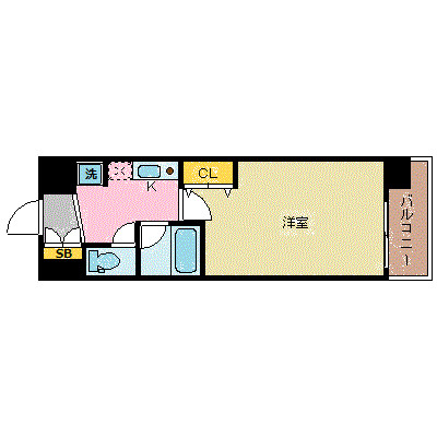 レジュールアッシュ梅田ＥＡＳＴの間取り